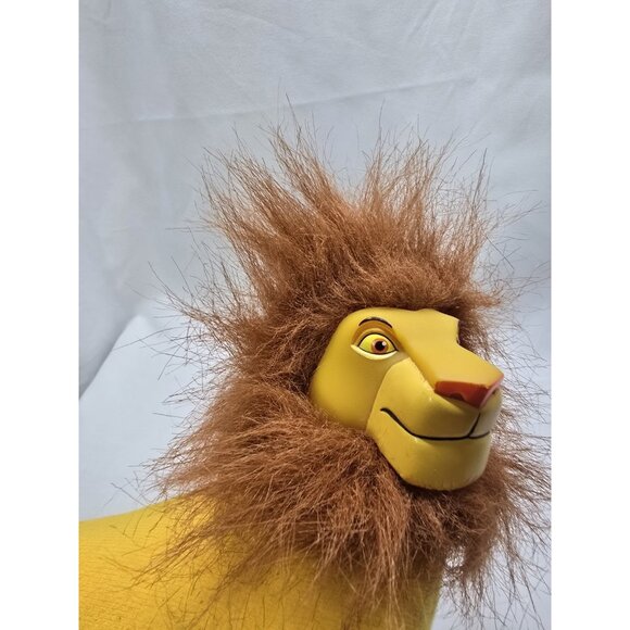 Disney Applause The Lion King Adult Simba Plush Doll Vinyl Plastic Face 10" Long - Picture 2 of 11